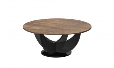 CAPRI 100 round coffee table (high gloss/different colours)